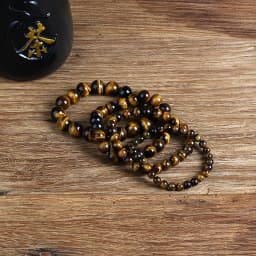Yellow Tiger Eye Bead Stretch Bracelet 4-14mm Natural Stone Reiki Healing Crystal Vitality Charm Good Luck Jewelry For Men Women