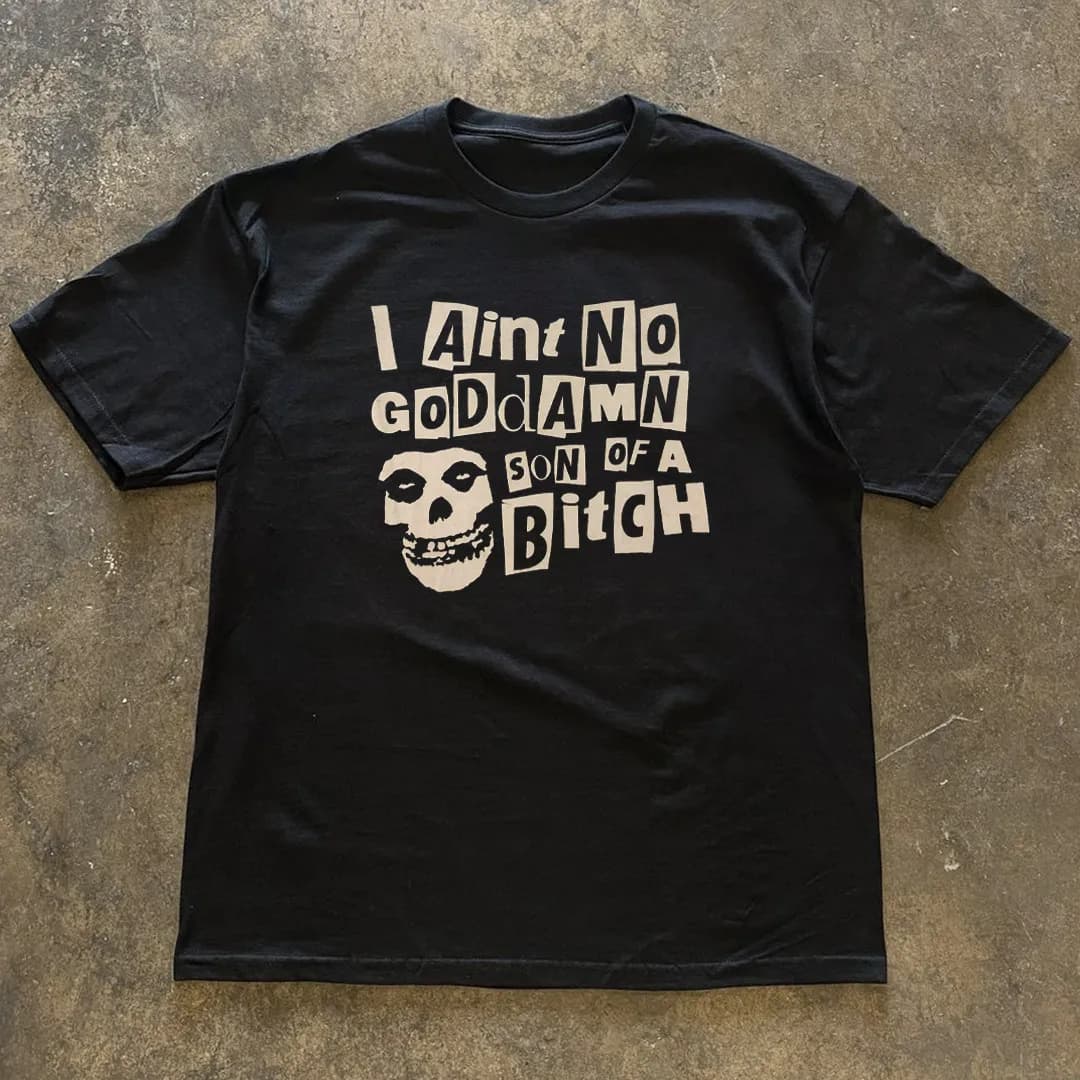 Misfits T-shirt Wolfs Blood Hardcore Punk Rock Band Is A Casual T-shirt Luxury Band Brand for Both Men and Women Top