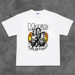Misfits T-shirt Wolfs Blood Hardcore Punk Rock Band Is A Casual T-shirt Luxury Band Brand for Both Men and Women Top