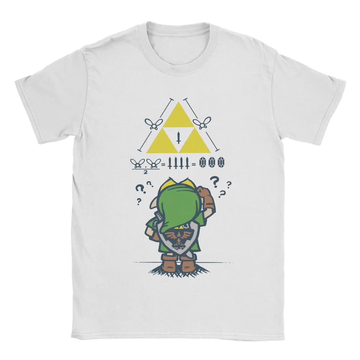 The Legend Of Zelda A Link to the Math T Shirt For Men Women Cotton Tops Novelty Round Neck Short Sleeve