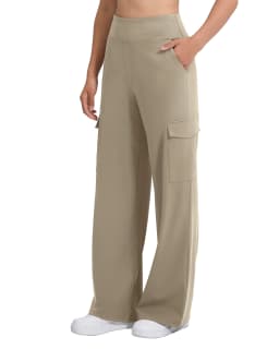Kaki Casual Pants for Women Loose Straight Cargo Pants Versatile Wide Leg Pants With Pocket Summer Streetwear Trousers Female