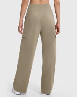 Kaki Casual Pants for Women Loose Straight Cargo Pants Versatile Wide Leg Pants With Pocket Summer Streetwear Trousers Female