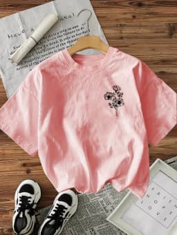 Y2k 100% Cotton Women's Retro Floral Print T-Shirt Soft Crew Neck Short Sleeve Top Vintage Flower Shirt Floral Design