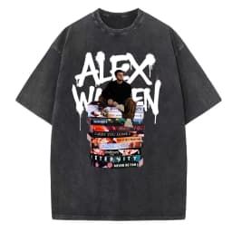 Alex Warren Tour 2026 Washed T-shirt Men Women Hip Hop Short Sleeve Oversized Tee Shirt