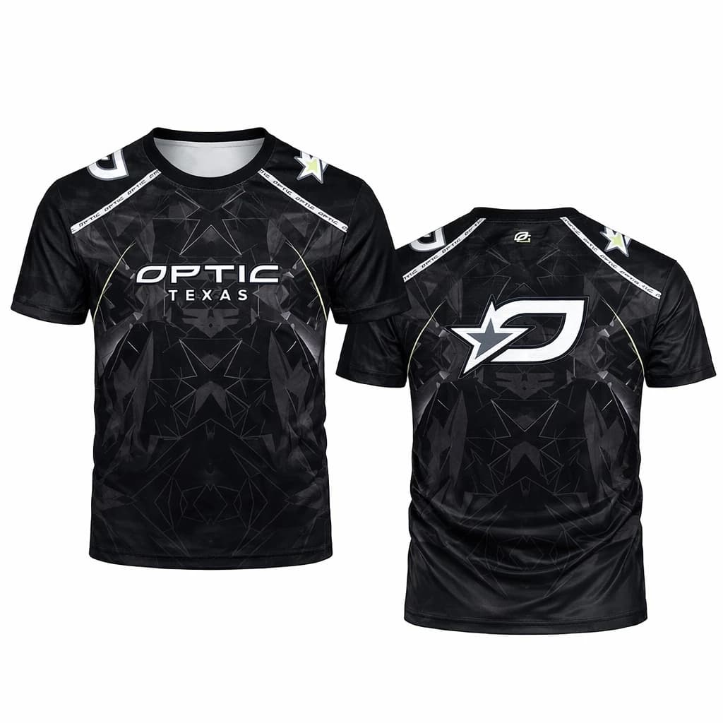 Optic Texas Esports Jersey 3d Print Polyester Sports T-shirt Men Women Short Sleeve Gaming Team Tee Round Neck Casual Top Summer