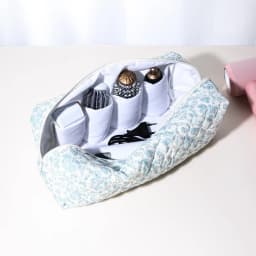Simple Cotton Added Makeup Bag with Zipper Portable Storage Pouch Lightweight Large Capacity Hair Styling Tool Organizer Travel