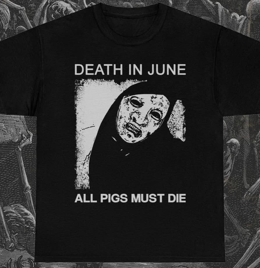 2026 June Death Style All The Pigs Must Die Cotton Short-sleeved T-shirt Suitable for Both Men and Women of High Quality Summer