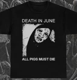 2026 June Death Style All The Pigs Must Die Cotton Short-sleeved T-shirt Suitable for Both Men and Women of High Quality Summer