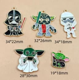 10 pcs Cartoon Charms Enamel Pendants for Jewelry Making Necklaces Earrings Braceltes DIY Crafts Gift