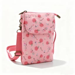 Fresh countryside fabric crossbody phone bag - floral five-layer crossbody women's bag - fabric bag
