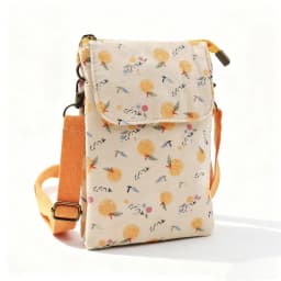 Fresh countryside fabric crossbody phone bag - floral five-layer crossbody women's bag - fabric bag
