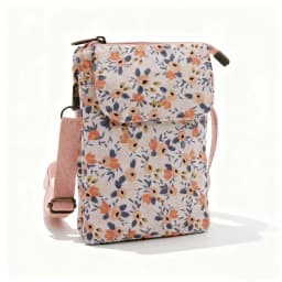 Fresh countryside fabric crossbody phone bag - floral five-layer crossbody women's bag - fabric bag