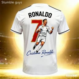 Men's Soccer Sport T-shirt Ronaldo #7 Quick Dry Breathable Outdoor Football Jersey Kids Boys Clothes