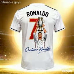 Men's Soccer Sport T-shirt Ronaldo #7 Quick Dry Breathable Outdoor Football Jersey Kids Boys Clothes