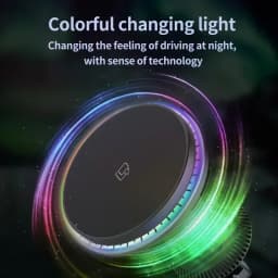 Auto Fast Magnetic Wireless Charger LED Air Outlet Phone Holder For iPhone 17 16 15 14 13 12 Pro Max Car Quick Charging Station
