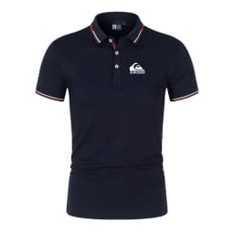 Quiksilver Men'S Business Polo Shirt Half-Sleeved Summer Casual Top Short-Sleeved T-Shirt For Men