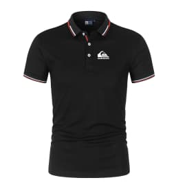 Quiksilver Men'S Business Polo Shirt Half-Sleeved Summer Casual Top Short-Sleeved T-Shirt For Men