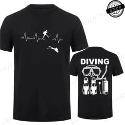 T-Shirt for Men Women Scuba Diving Themed Design for Men Women Scuba Dive Graphic Tees Funny Clothes Short Sleeve T-Shirts Shirt
