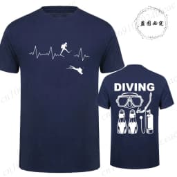 T-Shirt for Men Women Scuba Diving Themed Design for Men Women Scuba Dive Graphic Tees Funny Clothes Short Sleeve T-Shirts Shirt