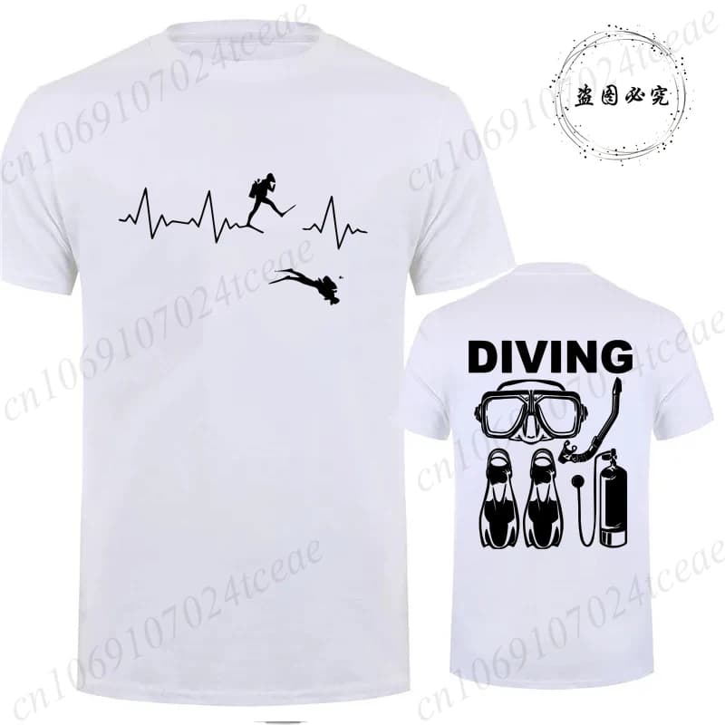 T-Shirt for Men Women Scuba Diving Themed Design for Men Women Scuba Dive Graphic Tees Funny Clothes Short Sleeve T-Shirts Shirt
