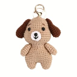 Cute Crochet Animal Charming Bag Pendant Handwoven Animal Keychain Knitted Key Ring Car Key Holder Cute Gift Bagpack Decor