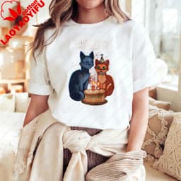 Warriors Cats Cartoon Print Unisex Cotton T-Shirt Summer Casual Top for Men Women Asual Crew Neck Short Sleeve