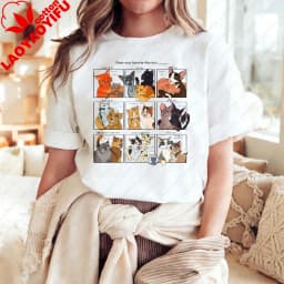 Warriors Cats Cartoon Print Unisex Cotton T-Shirt Summer Casual Top for Men Women Asual Crew Neck Short Sleeve