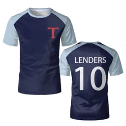 Tsubasa LENDERS 3D Print Sport Quick-dry Breathable Tshirt Men Outdoor Football Jersey Fan Cosplay Parent-child Short Sleeve Top