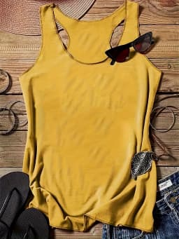 Spring and Summer Comfortable Round-Neck Casual Tops, Sleeveless Tops | Elastic Fabric, Summer Vest