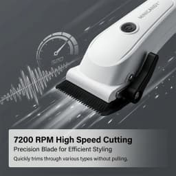 JUCAI Mini Candy Professional Hair Clipper for Men 7200RPM Brushless Motor Phantecho DLCBlade Base Charger Haircut Machine