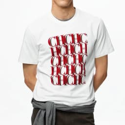 S-5XL Men's Short Sleeves Pure Cotton Round Neck Letter Design Short Sleeves New Fashion Commuter Versatile Classic Top