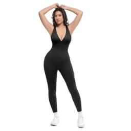 Cross shoulder strap pants jumpsuit yoga suit fitness suit threaded jumpsuit seamless exercise quick drying yoga jumpsuit