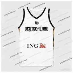 2026 New Arrival German Basketball Vest, German Men's Basketball Jersey Vest Kids Basketball Training Apparel Special Jersey Set