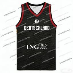 2026 New Arrival German Basketball Vest, German Men's Basketball Jersey Vest Kids Basketball Training Apparel Special Jersey Set