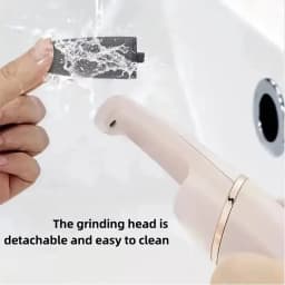 Portable USB Electric Pedicure Grinder with 2 Removable Roller Heads Callus Dead Skin Remover Auto Foot File