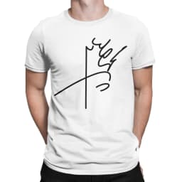 Men Summer T Shirt Mohammad Reza Pahlavi Signature T Shirts Tee Casual Short Sleeve Crew Neck Top Comfortable Breathable Top