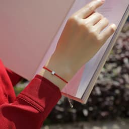 925 Sterling Silver 0.5ct D VVS Moissanite Red Rope Bracelet with for Women Fine Jewelry Wedding Engagement Party Christmas Gift