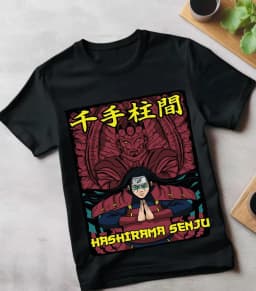 Naruto Kakashi Hashirama Orochimaru Anime Printed T-shirt Men's Summer Loose, Casual, Breathable Family Outfit Short Sleeve