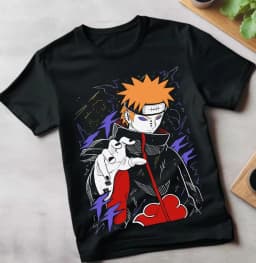 Naruto Kakashi Hashirama Orochimaru Anime Printed T-shirt Men's Summer Loose, Casual, Breathable Family Outfit Short Sleeve
