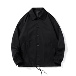 Spring Autumn Man Jacket Turn Down Collar Pocket Business Casual Male Coat Single-breasted Loose Windproof Men Short Windbreaker