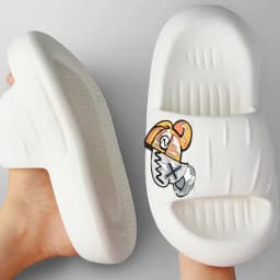 Women's House BathSlippers Thick Sole Personality Cool Bear Pattern Design Casual Fashion Black White Beach IndoorSummer Couple