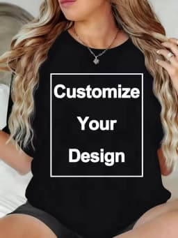 Customized T-shirts With Warm Photos Of Family Members Short Sleeve O-neck DIY Personality Design All Over Print T Shirts