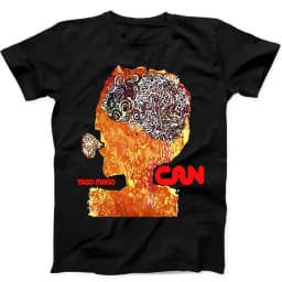 Can Tago Mago German Krautrock Punk Rock Retro Music Gift Black T-Shirt Pure Cotton Couple All-Season Streetwear Shirt