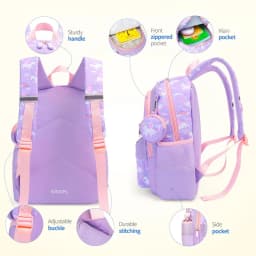 Nylon Backpack for Girls with Coin Purse, Preschool Bag, Lightweight  School Bag for Kids Age 2-6