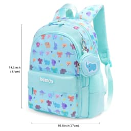 Nylon Backpack for Girls with Coin Purse, Preschool Bag, Lightweight  School Bag for Kids Age 2-6