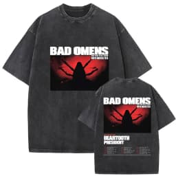 Washed Vintage Bad Omens Do You Feel Love Tour 2026 Men Women T-shirt Summer Retro Rock Streetwear Gothic Metal Style T-shirts