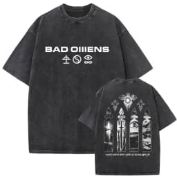Washed Vintage Bad Omens Do You Feel Love Tour 2026 Men Women T-shirt Summer Retro Rock Streetwear Gothic Metal Style T-shirts