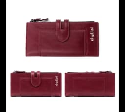 Luxury Fashion PU Leather Long Wallet Women's Slim Clutch Purse with Zipper Coin Pocket for Designer Style Elegant Daily Use