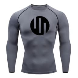 Men's Compression Shirts Long Sleeve Workout Gym T-Shirt Running Top Cool Dry Sports Baselayer Undershirts Sun Protection Skin