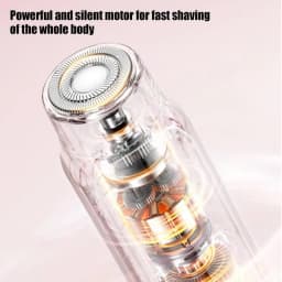 2-in-1 Wireless Rechargeable Electric Shaver, Suitable for Women - Dual Head Bikini Trimmer, Suitable for Both Dry and Wet Use